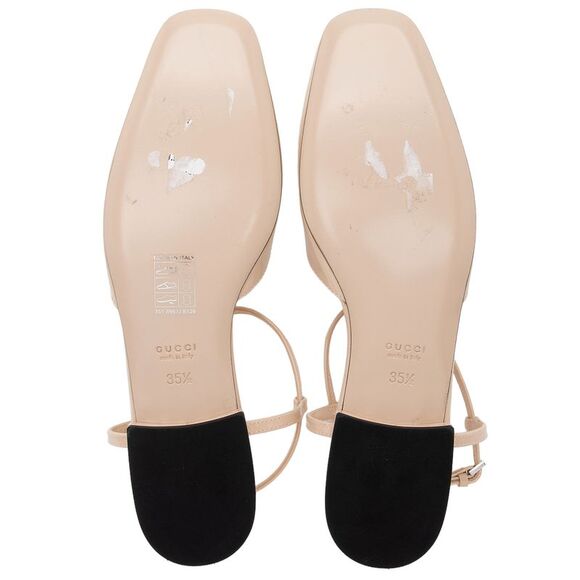 Gucci Patent Leather Double G T-Strap Flats - Size 5.5 / 35.5 - Picture 5 of 7